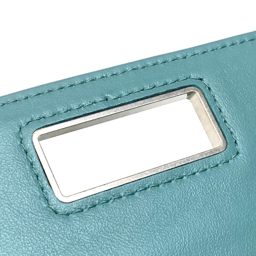 Bottega Veneta Blue Leather Long Wallet (Bi-Fold) (Pre-Owned)