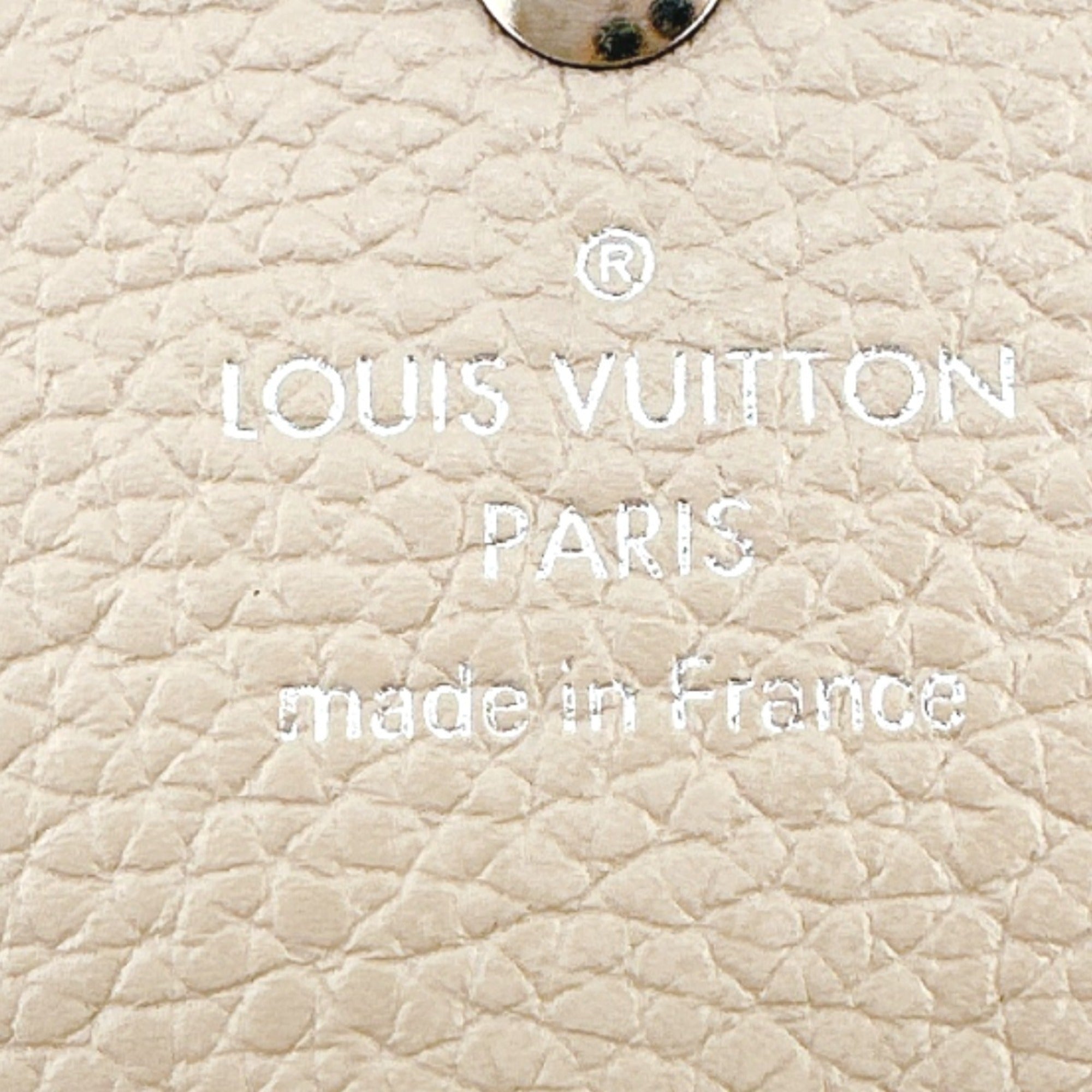 Louis Vuitton Beige Galle Monogram Mahina Leather Long Wallet (Tri-Fold) (Pre-Owned)