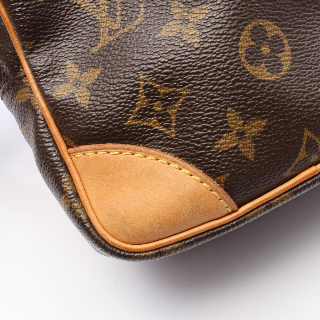 Louis Vuitton Monogram Brown Coated Canvas Leather Shoulder Bag (Pre-Owned)