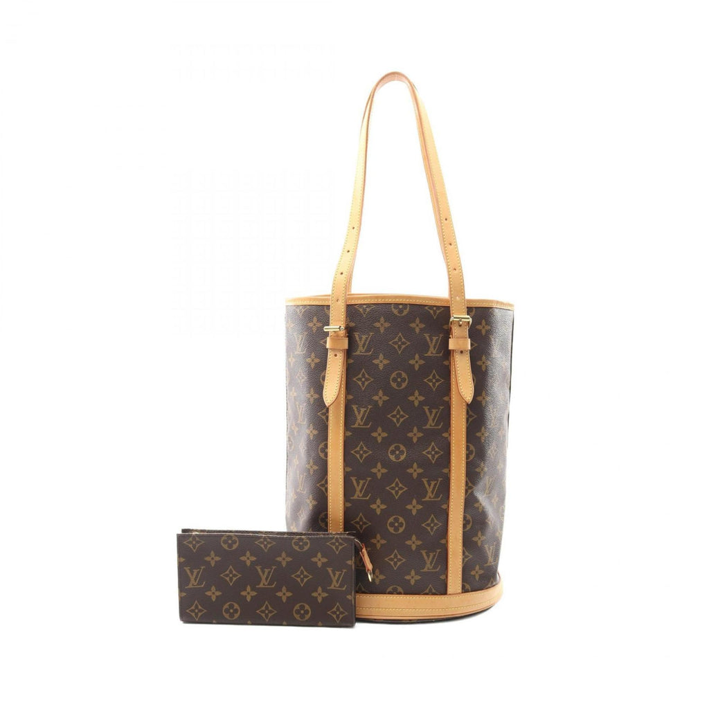 Louis Vuitton Brown Coated Canvas Leather Shoulder Bag (Pre-Owned)