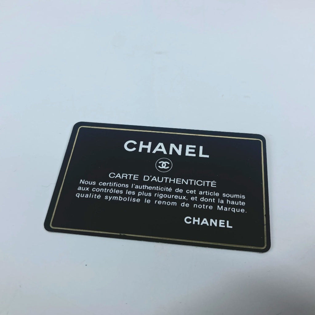Chanel Black Leather Handbag Vanity Bag (Pre-Owned)