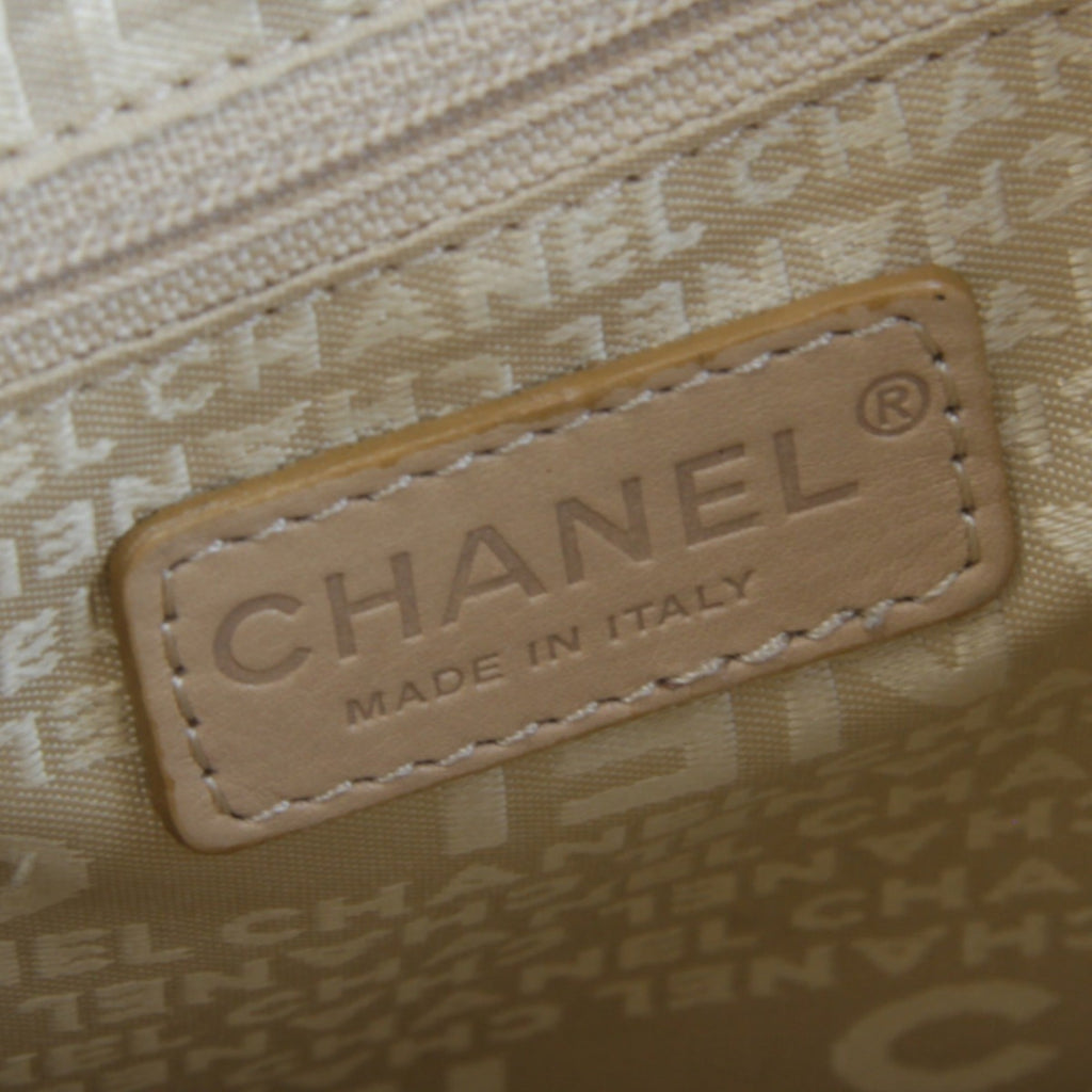 Chanel Beige Leather Tote Bag (Pre-Owned)