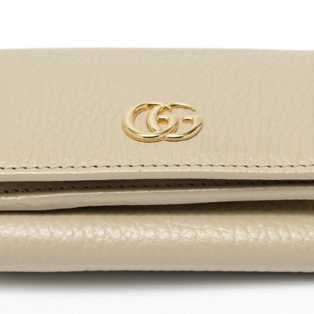 Gucci Beige Yellow Leather Wallet (Tri-Fold) (Pre-Owned)