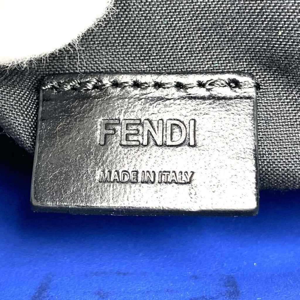 Fendi Blue Leather Clutch Bag Pouch (Pre-Owned)