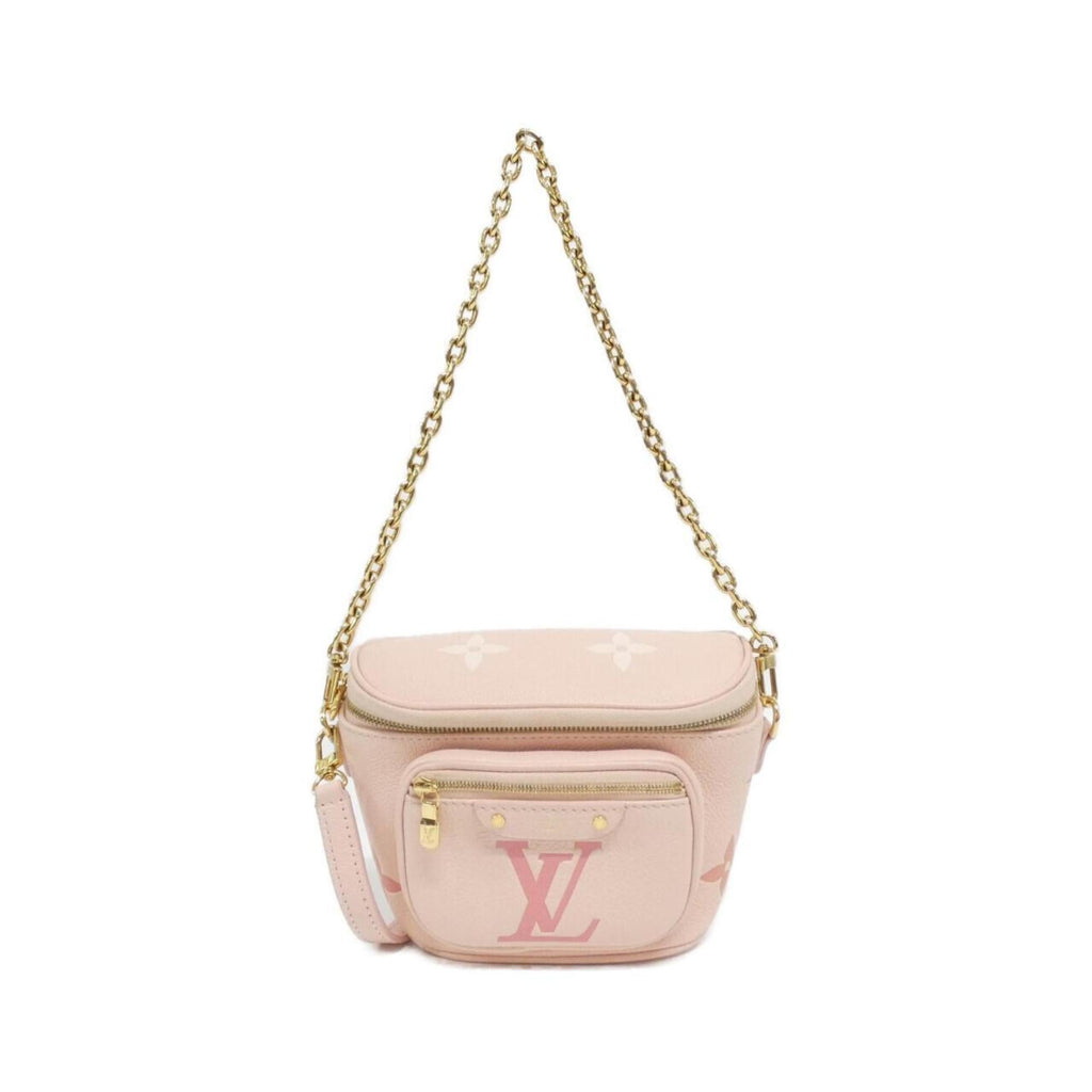 Louis Vuitton Gold Leather Shoulder Bag (Pre-Owned)