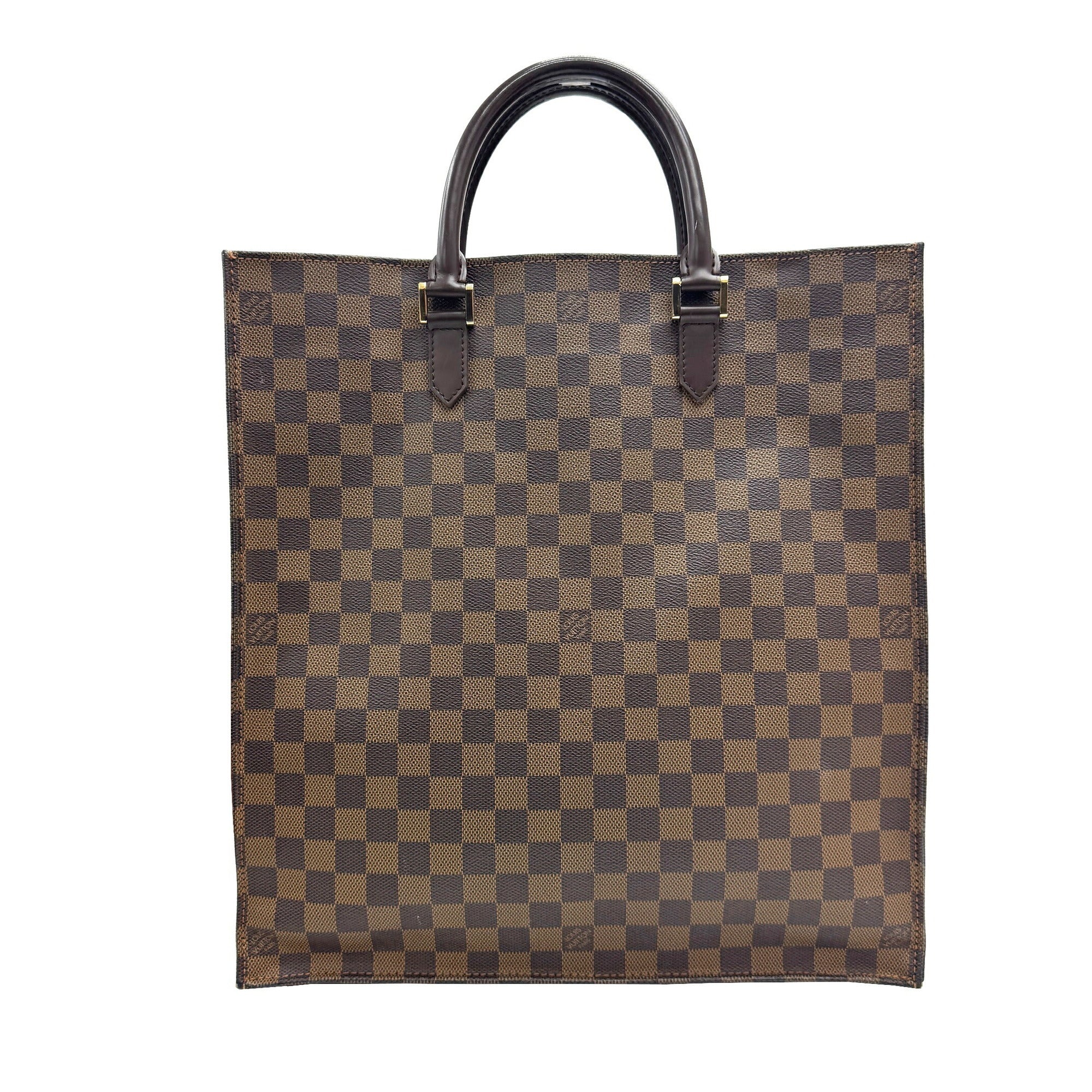 Louis Vuitton Damier Brown Ebene Damier Canvas Leather Handbag (Pre-Owned)