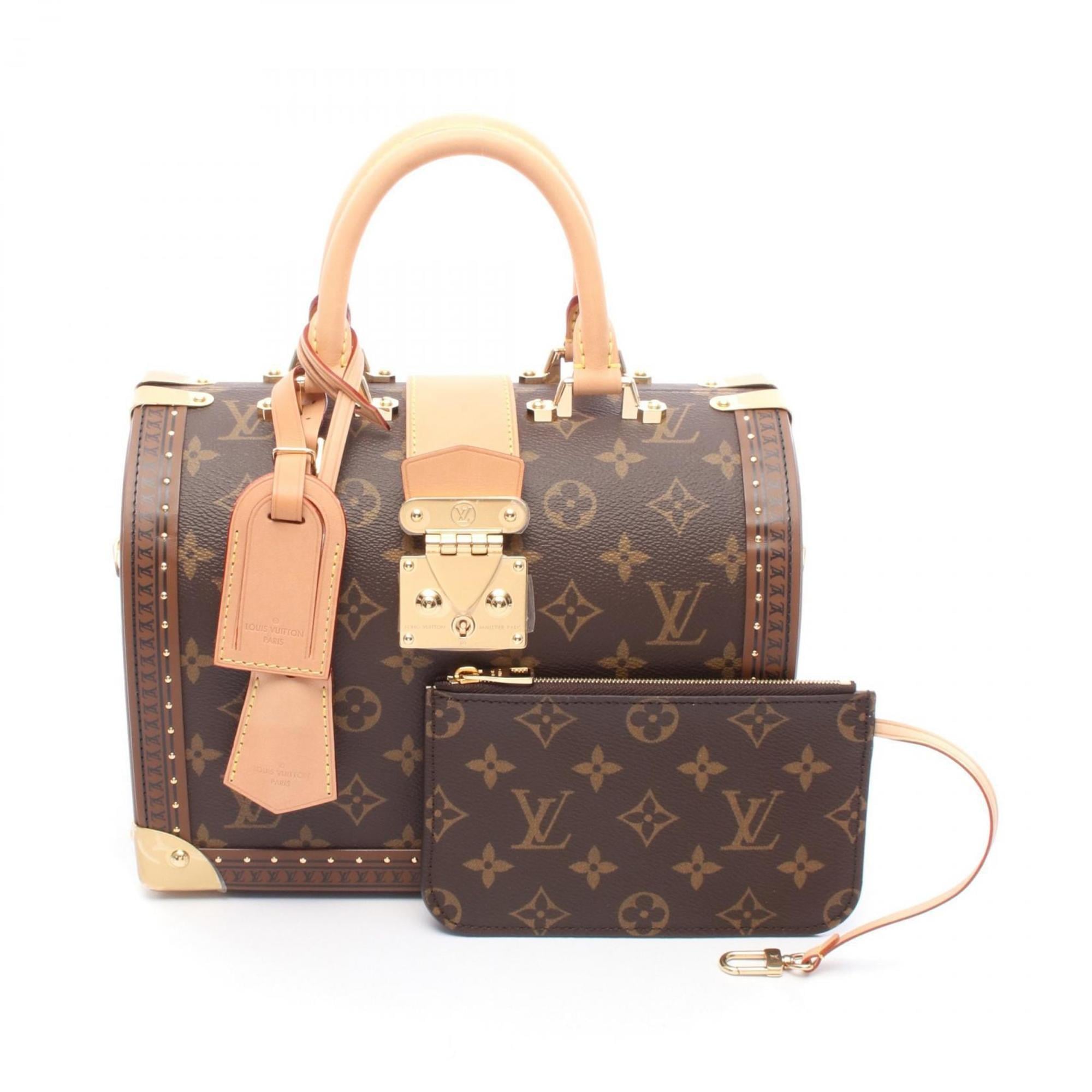 Louis Vuitton Brown Coated Canvas Leather Handbag (Pre-Owned)