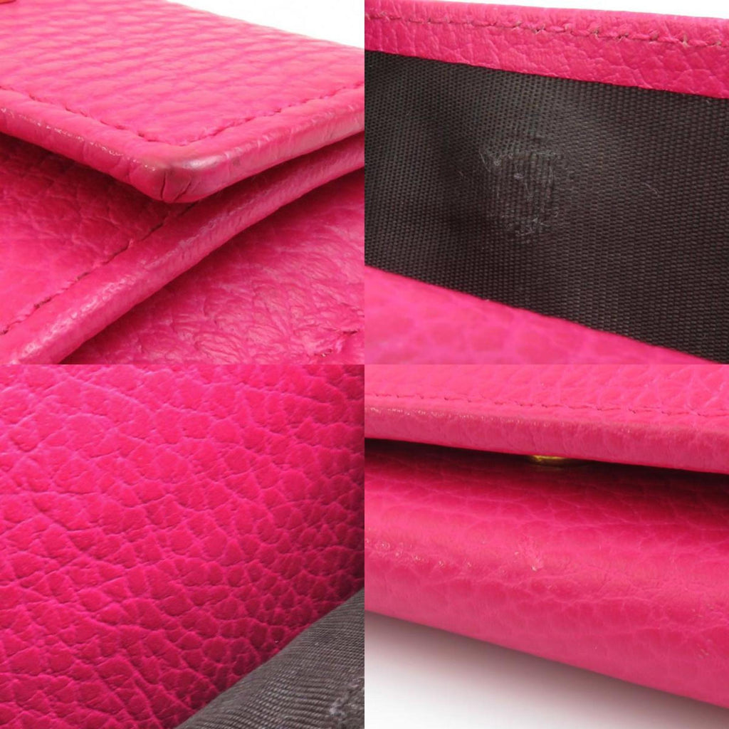Gucci Pink Leather Wallet (Tri-Fold) (Pre-Owned)