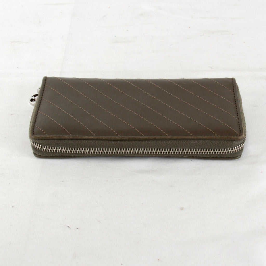 Gucci Brown Leather Long Wallet (Bi-Fold) (Pre-Owned)