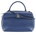 Chanel Blue Leather Handbag (Pre-Owned)