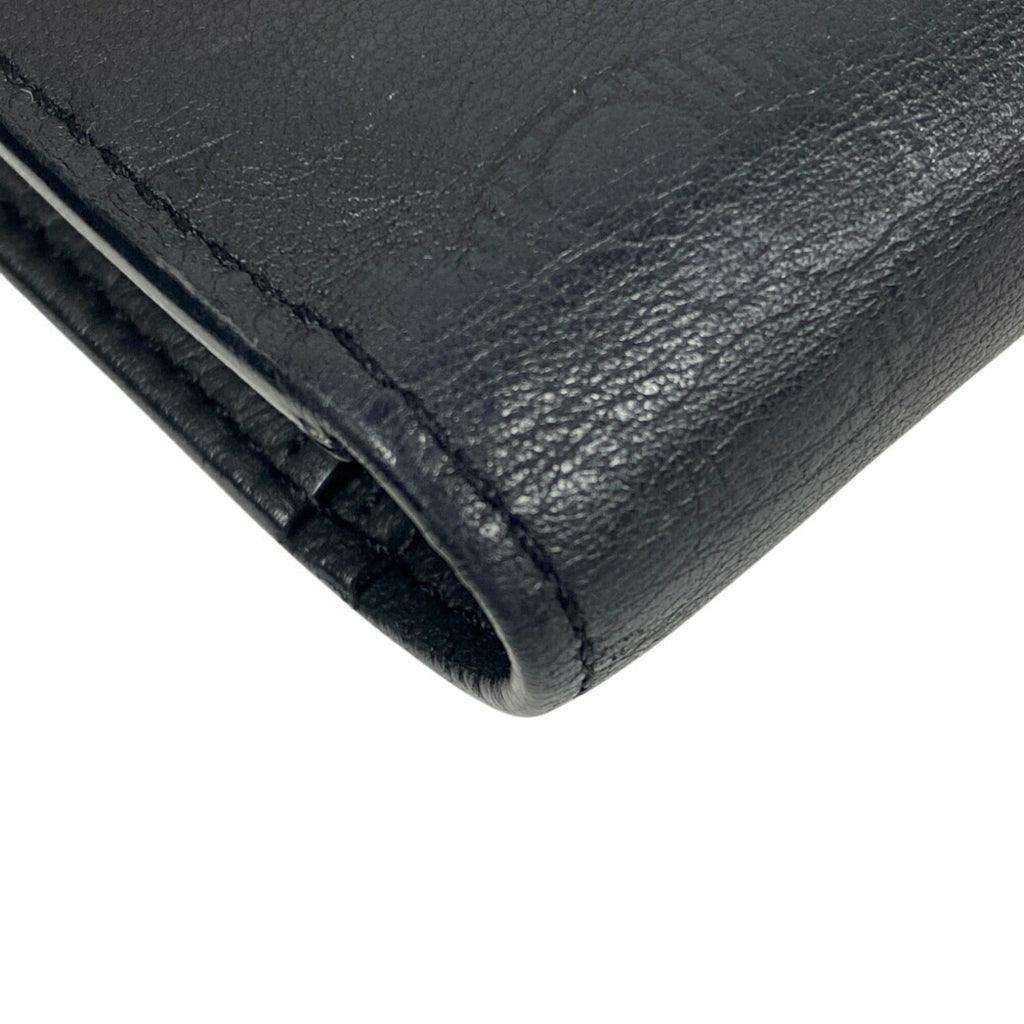 Louis Vuitton Black Monogram Shadow Long Wallet (Bi-Fold) (Pre-Owned)