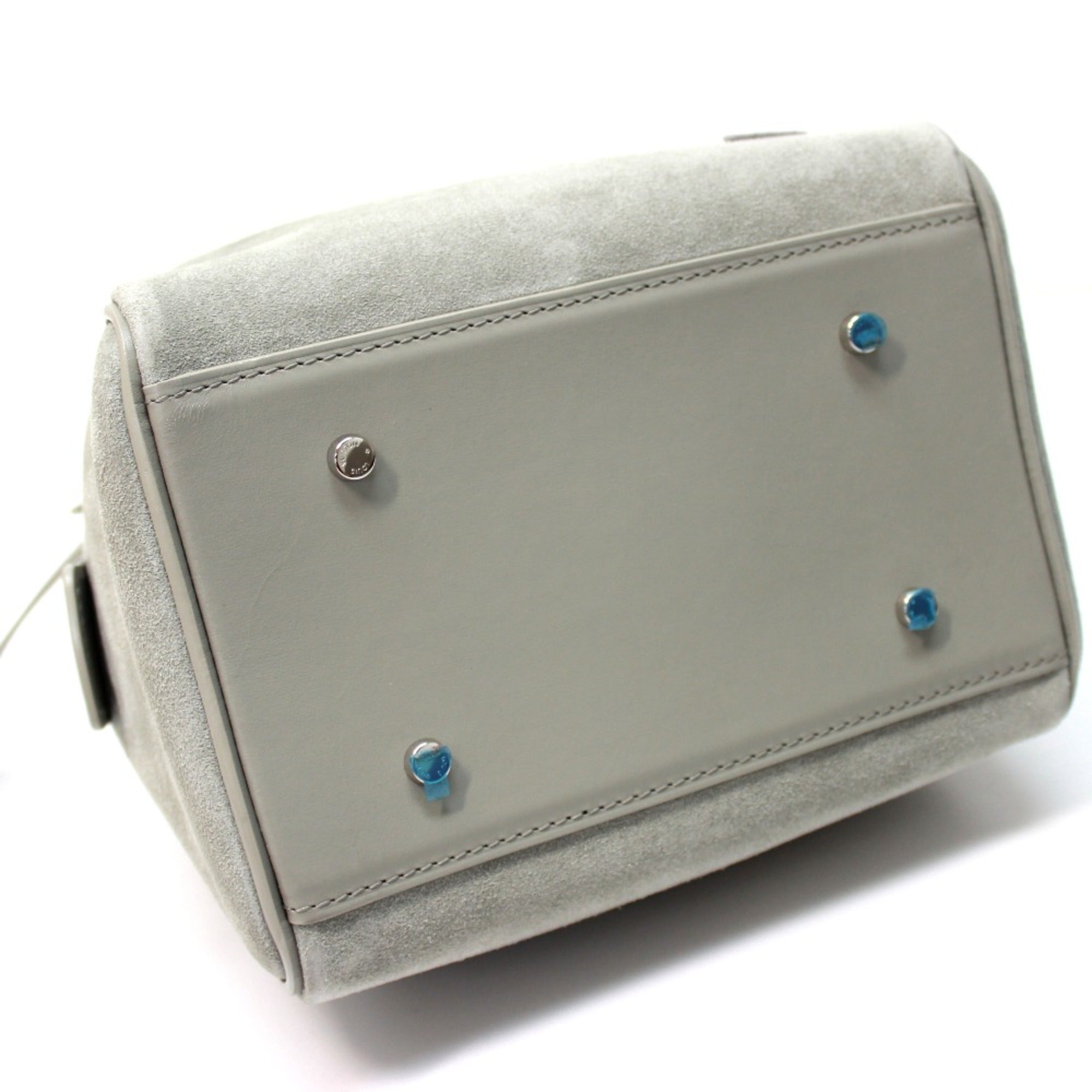 Louis Vuitton Gray Leather Handbag (Pre-Owned)