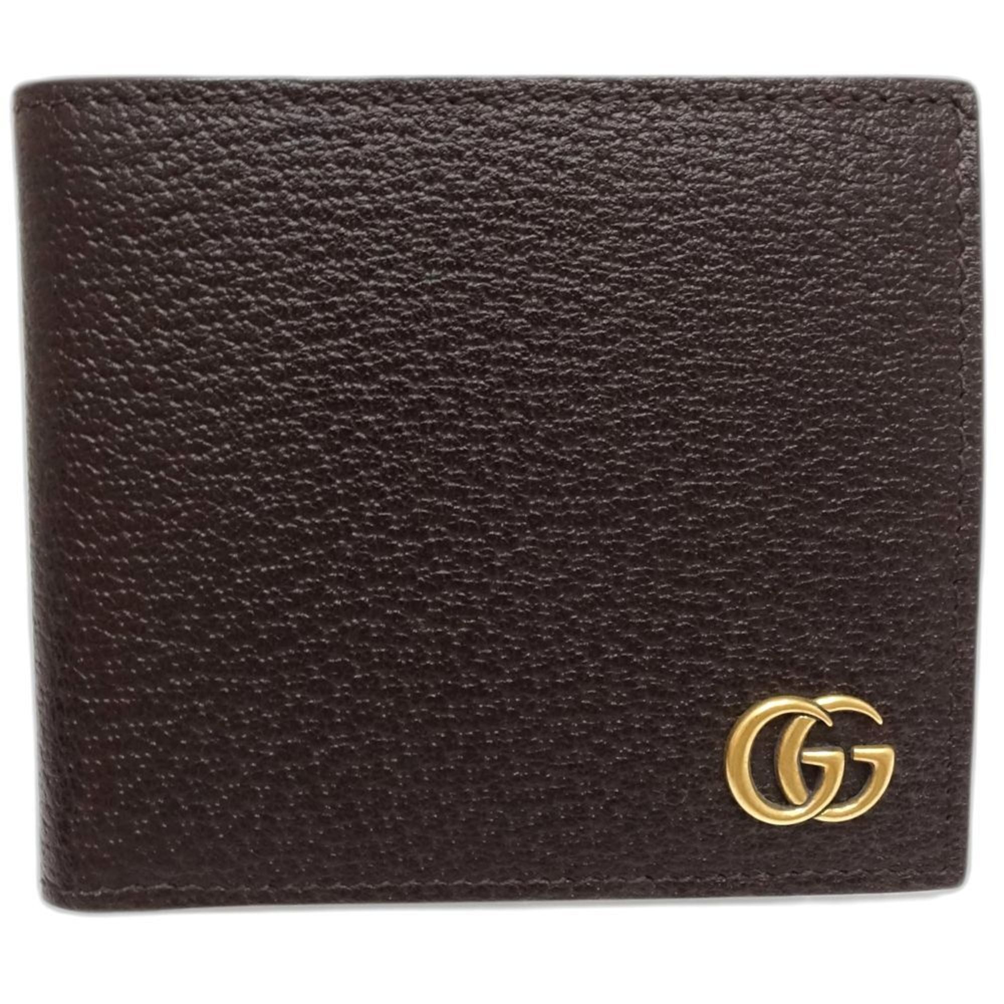 Gucci Dark Brown Leather Wallet (Bi-Fold) (Pre-Owned)