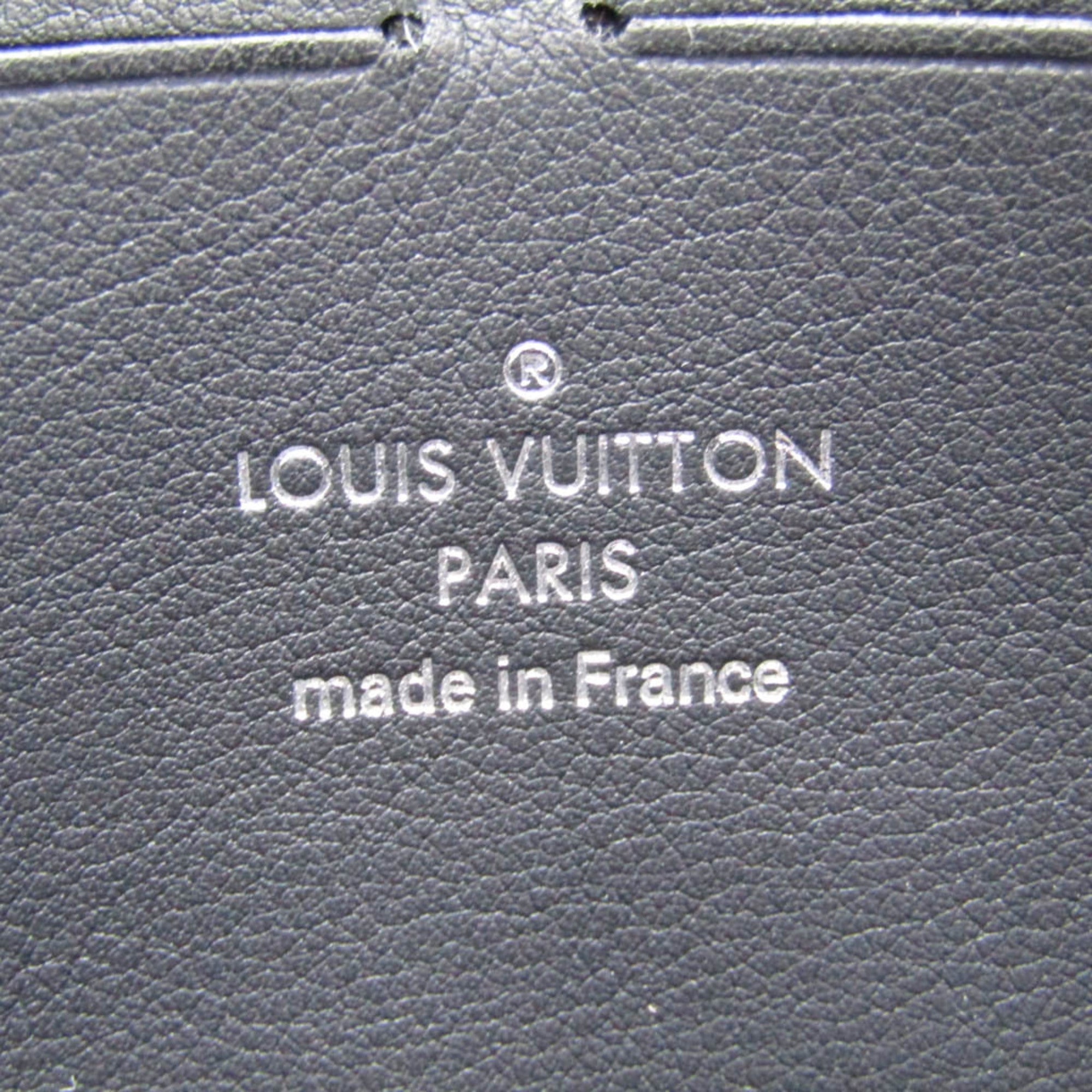 Louis Vuitton Mahina Noir Mahina Leather Long Wallet (Bi-Fold) (Pre-Owned)