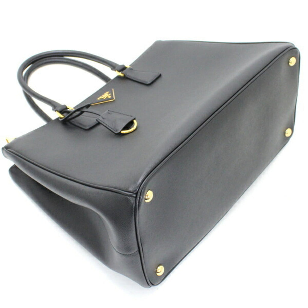 Prada Black Nero Saffiano Lux Handbag Shoulder Bag Tote Bag (Pre-Owned)