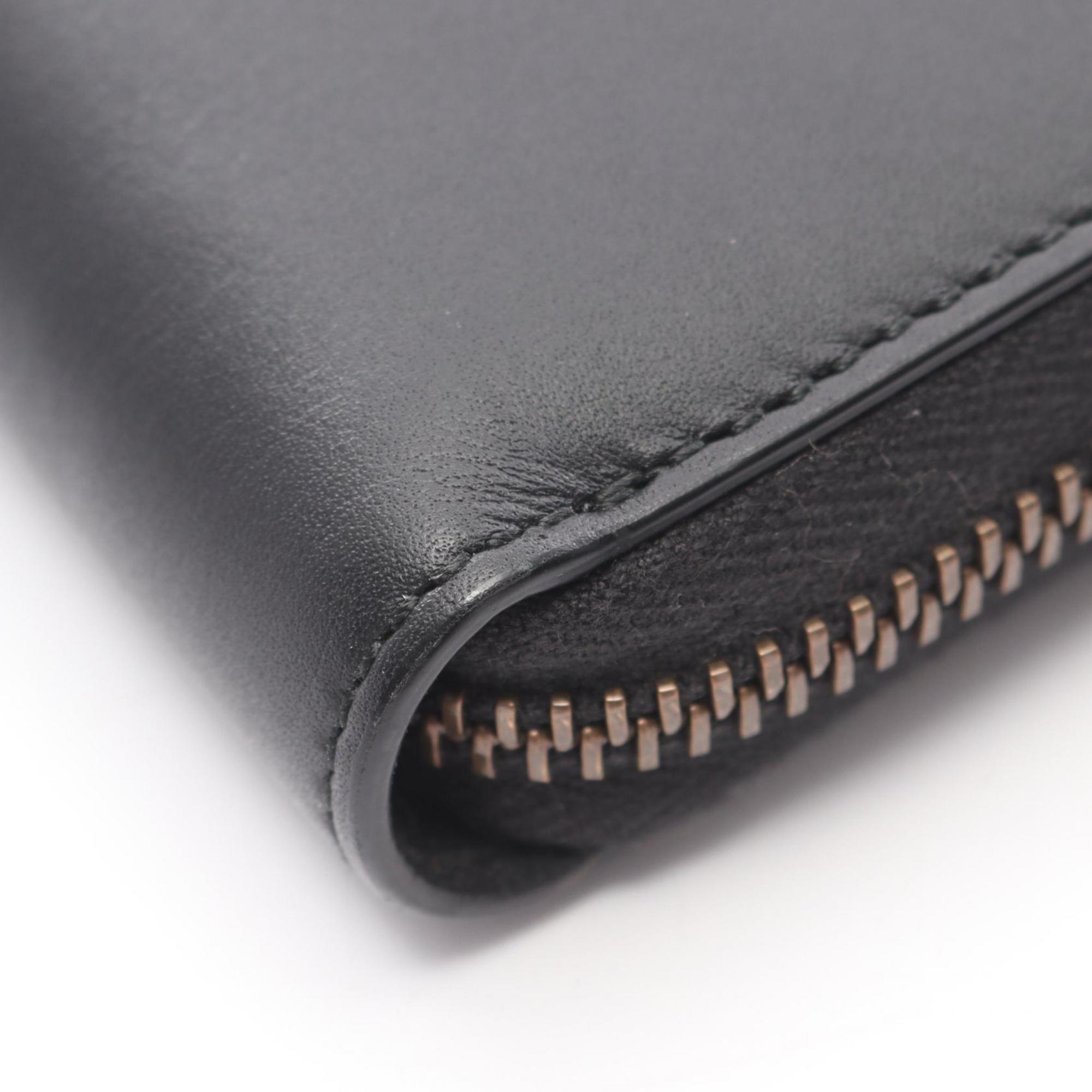 Gucci Black Leather Long Wallet (Bi-Fold) (Pre-Owned)