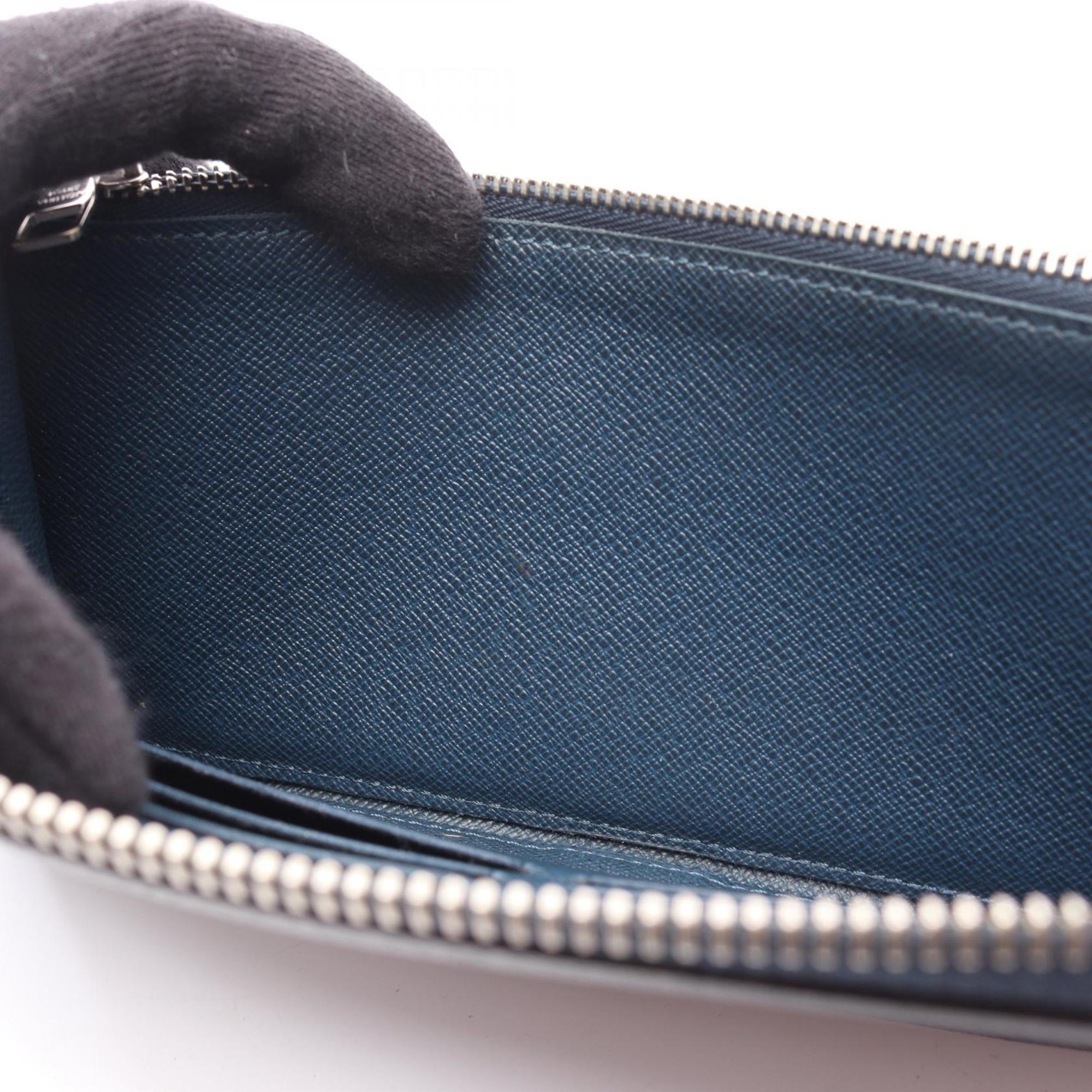 Louis Vuitton Navy Ocean Taiga Leather Long Wallet (Bi-Fold) (Pre-Owned)