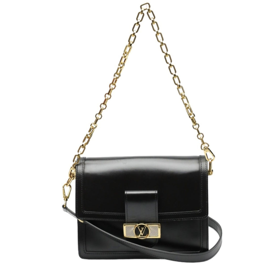 Louis Vuitton Black Noir Leather Shoulder Bag (Pre-Owned)