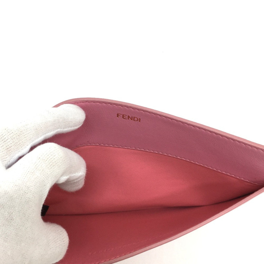 Fendi Pink Leather Pouch (Pre-Owned)