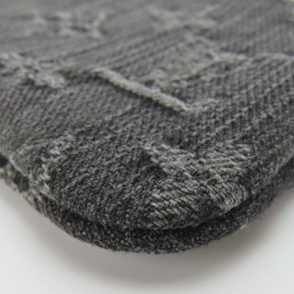 Louis Vuitton Black Gray Monogram Denim Coin Purse/Coin Case (Pre-Owned)