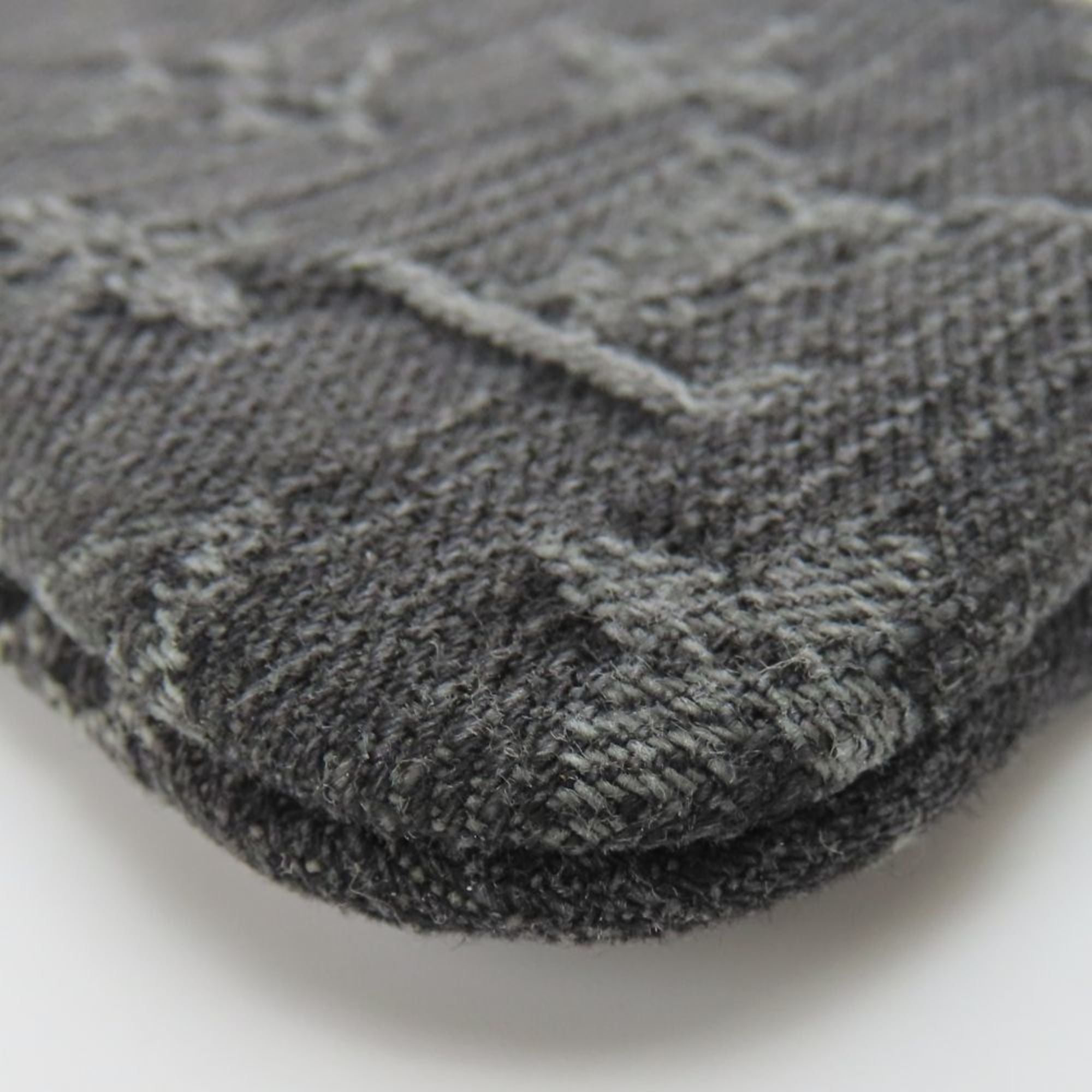 Louis Vuitton Black Gray Monogram Denim Coin Purse/Coin Case (Pre-Owned)