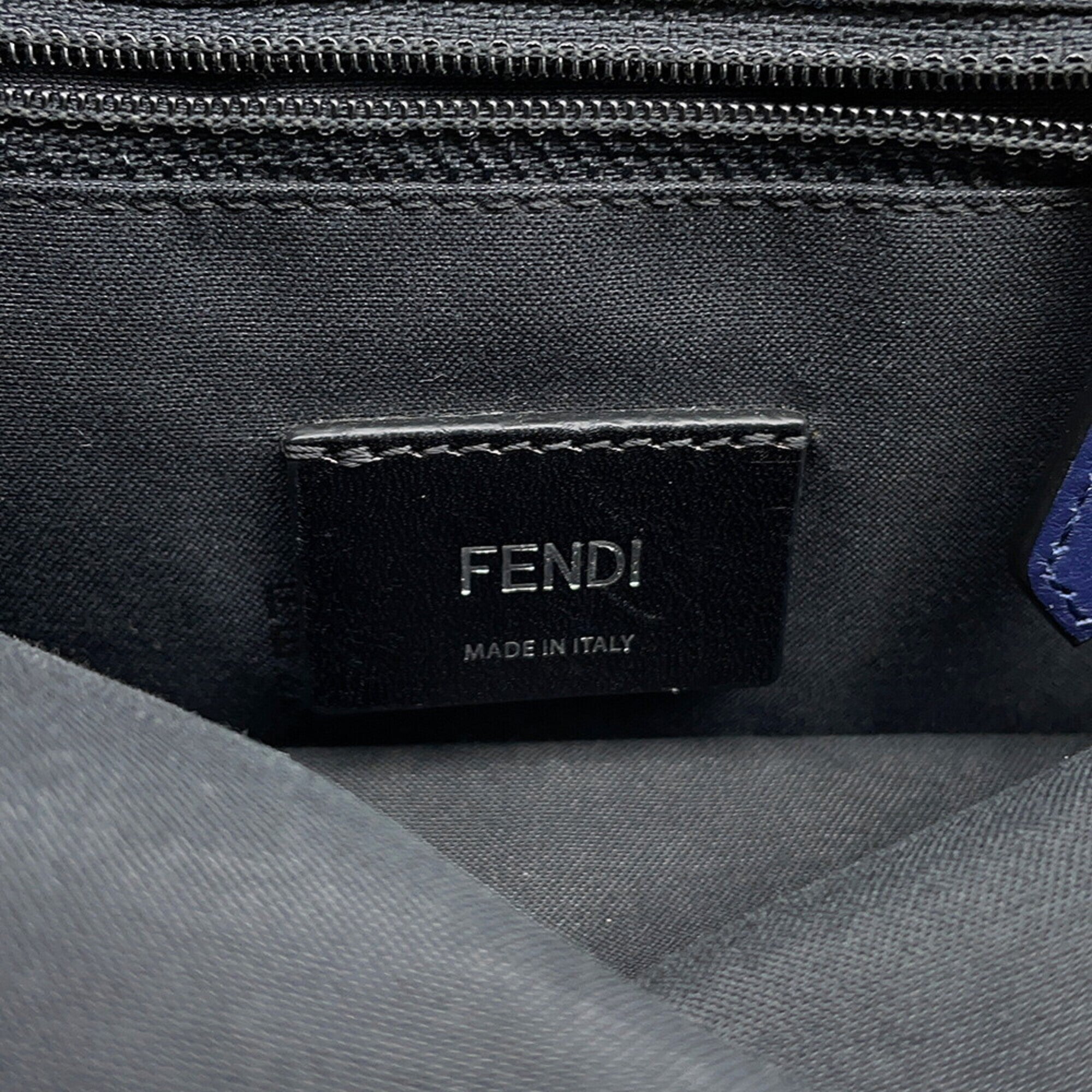 Fendi Navy Nylon Handbag Sling Bag (Pre-Owned)