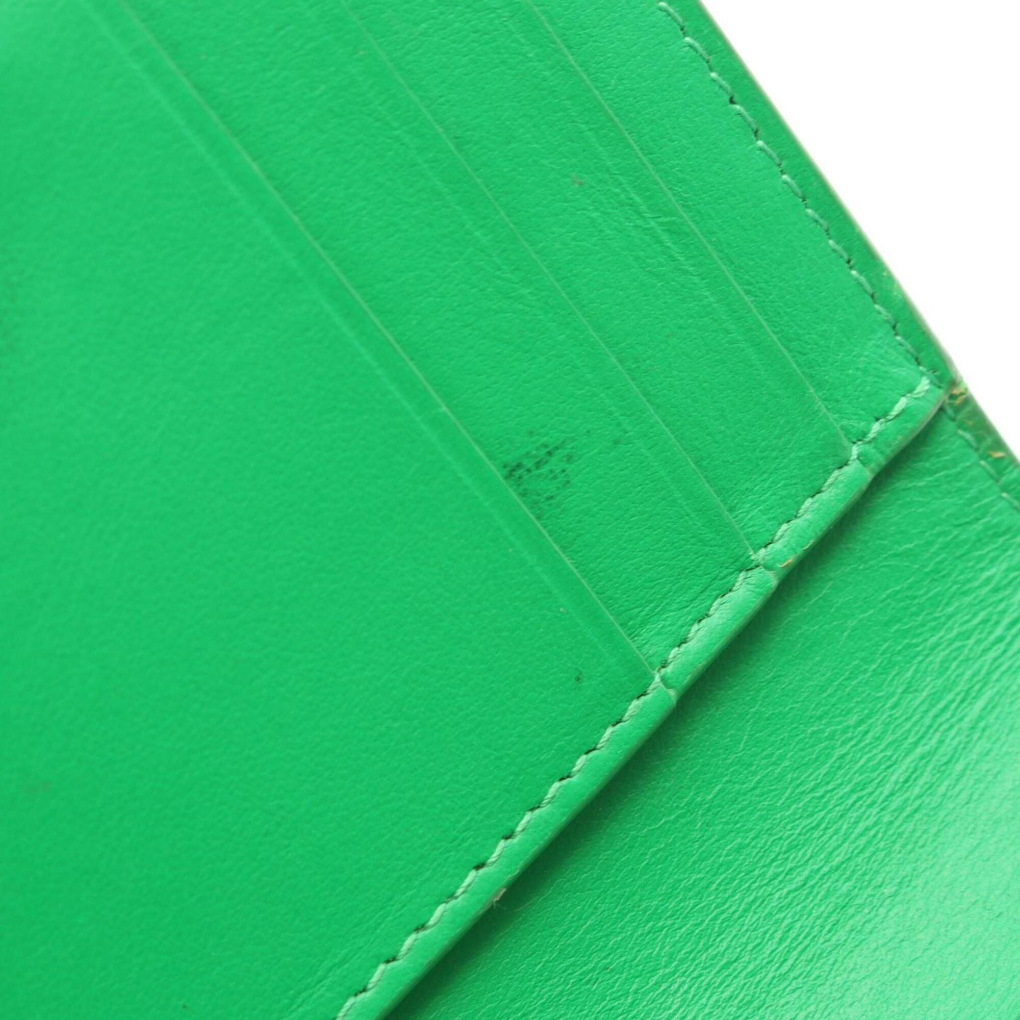 Bottega Veneta Green Leather Wallet (Bi-Fold) (Pre-Owned)