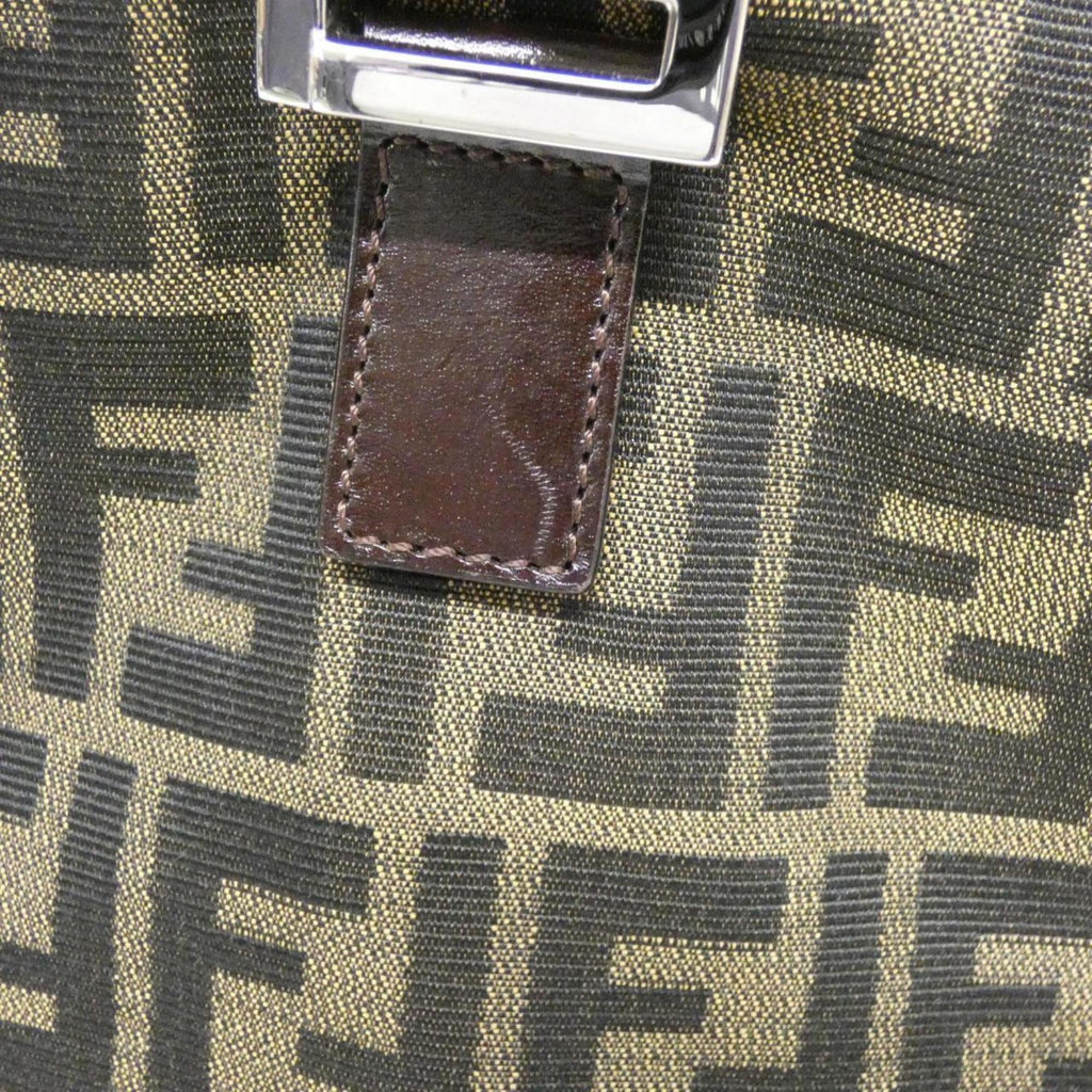 Fendi Brown Canvas Handbag (Pre-Owned)