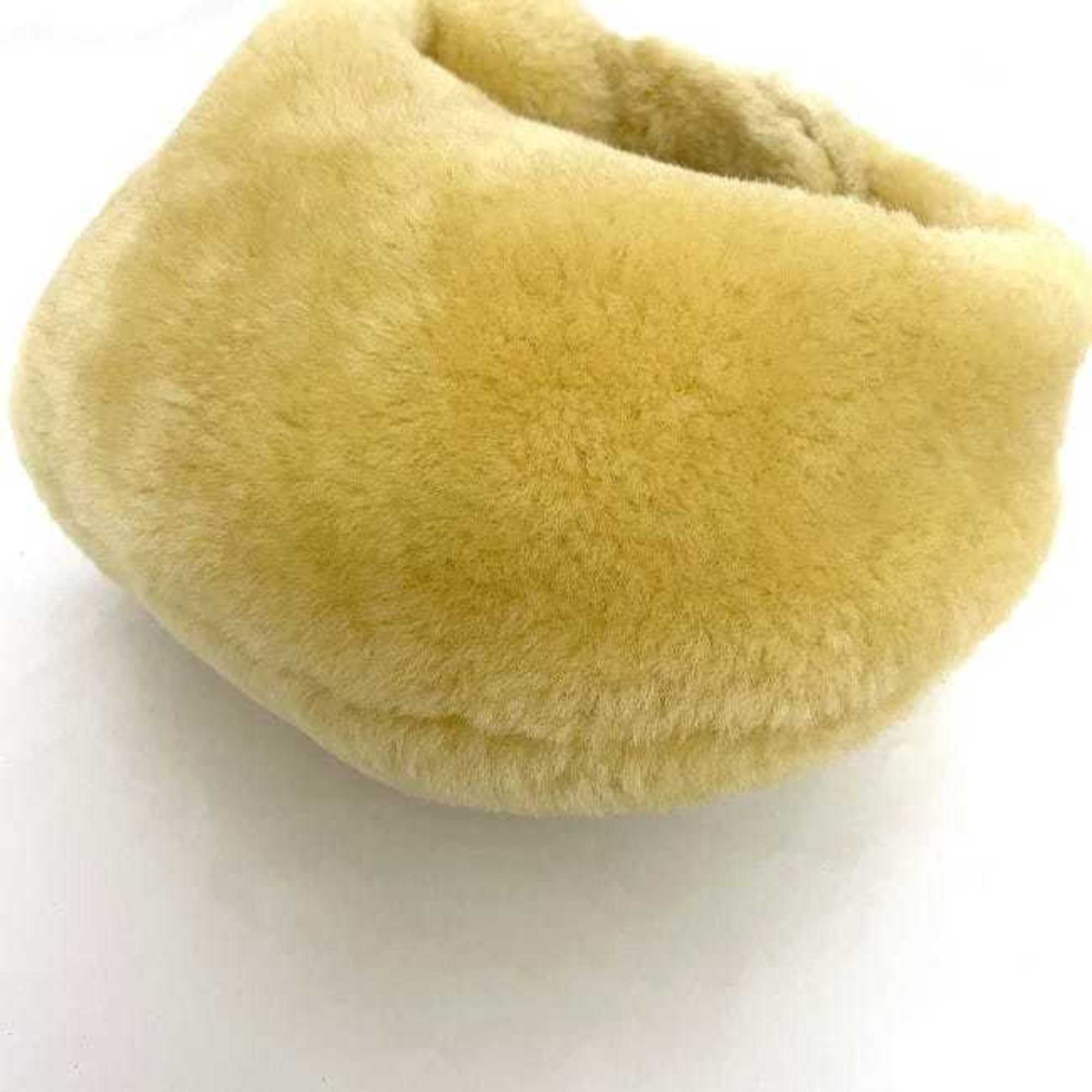 Bottega Veneta Beige Yellow Fur Handbag (Pre-Owned)