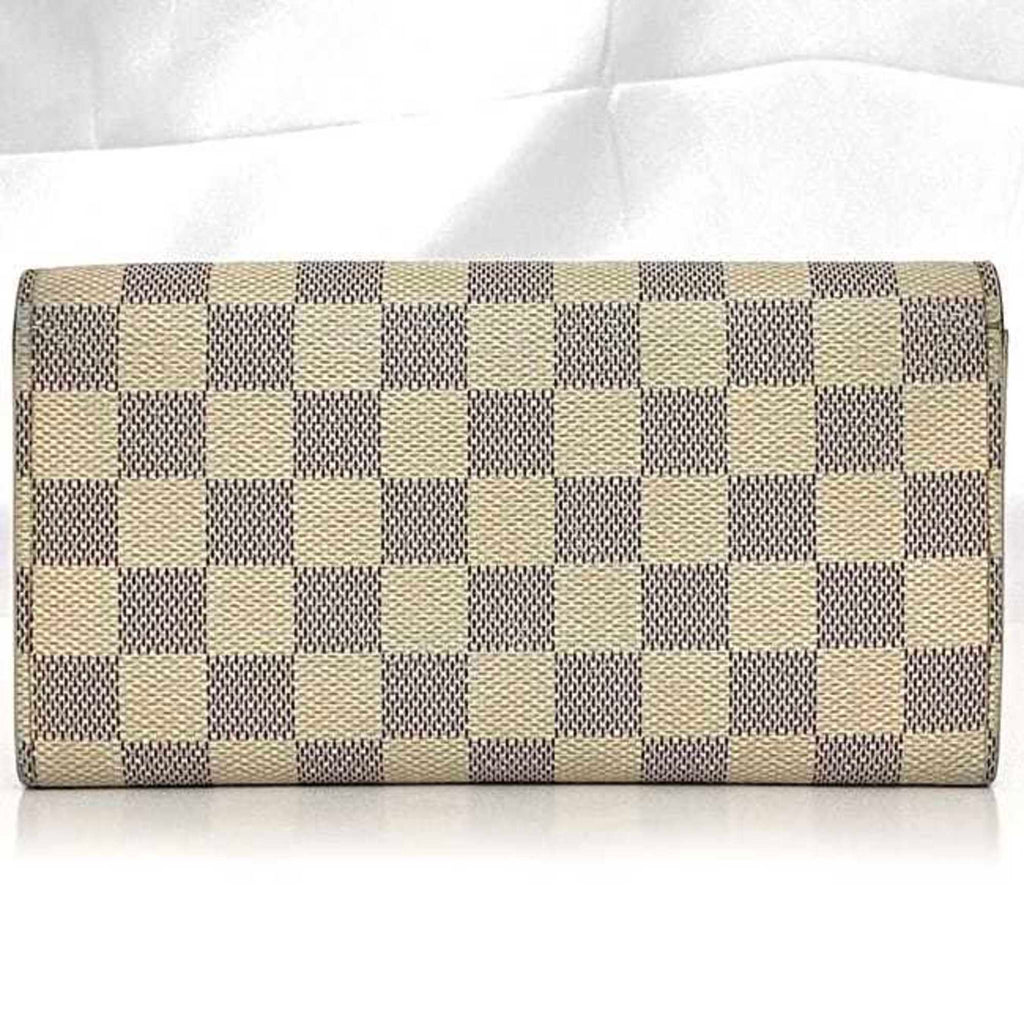 Louis Vuitton Damier Azur Gray White Damier Canvas Long Wallet (Bi-Fold) (Pre-Owned)
