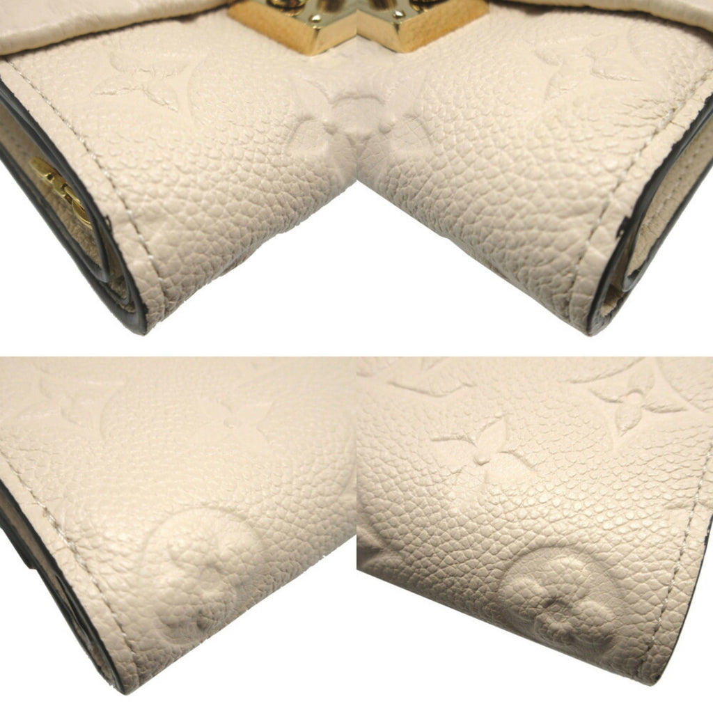Louis Vuitton Cream Monogram Empreinte Wallet (Tri-Fold) (Pre-Owned)