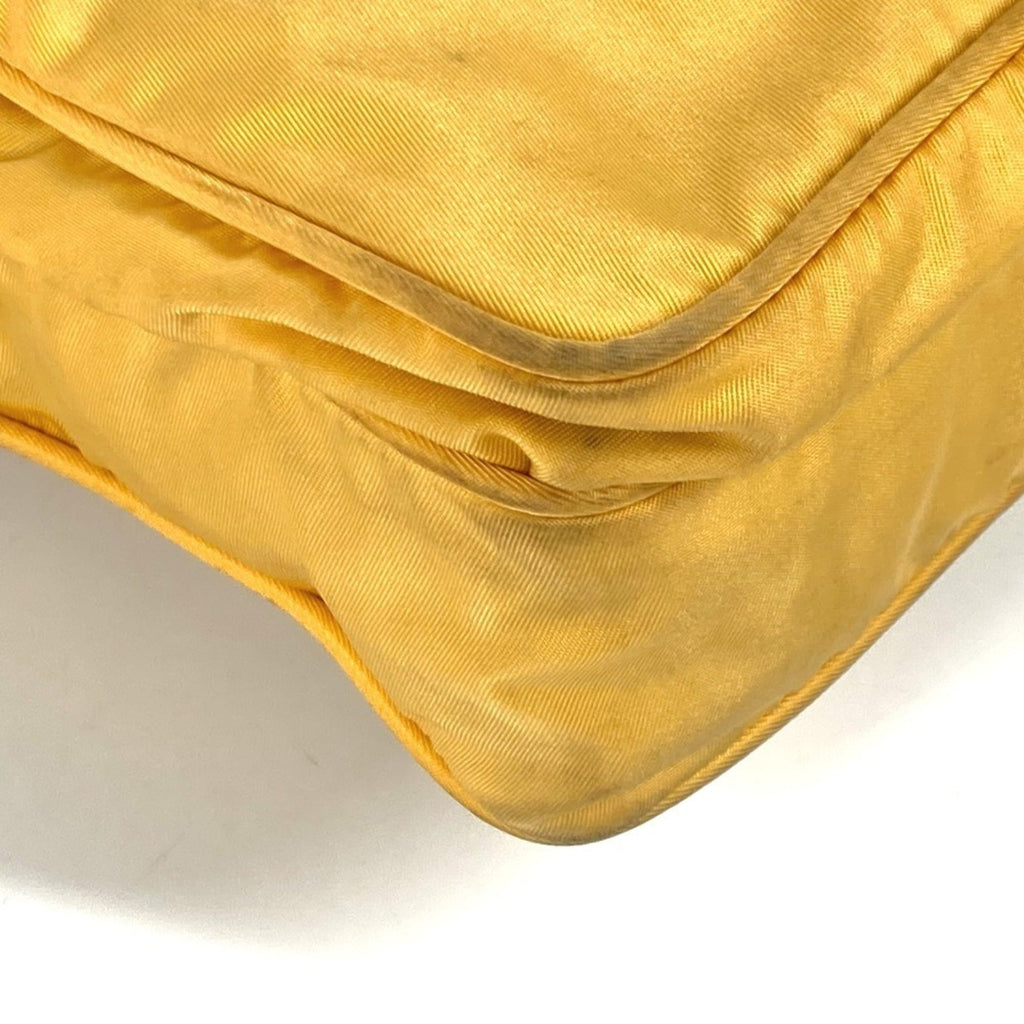 Prada Yellow Nylon Pochette Shoulder Bag (Pre-Owned)