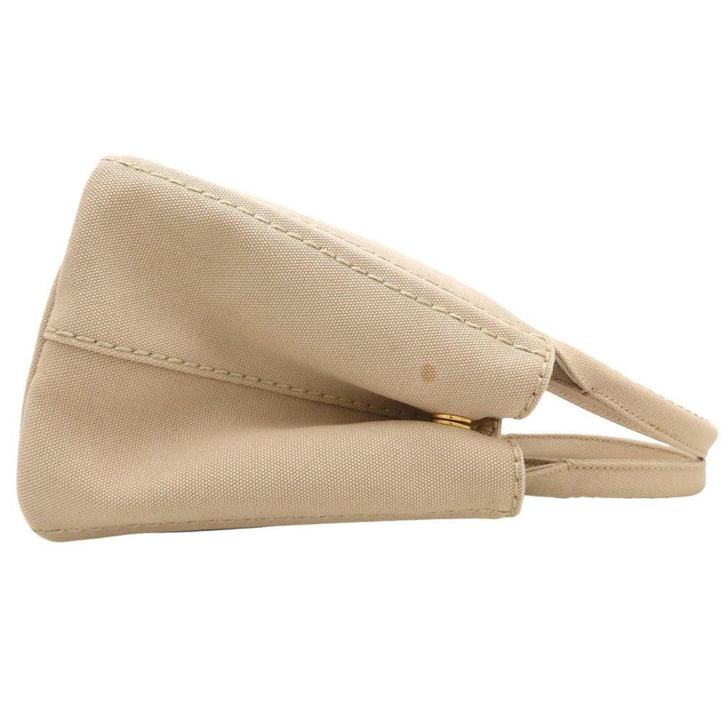 Prada Beige Canvas Handbag (Pre-Owned)