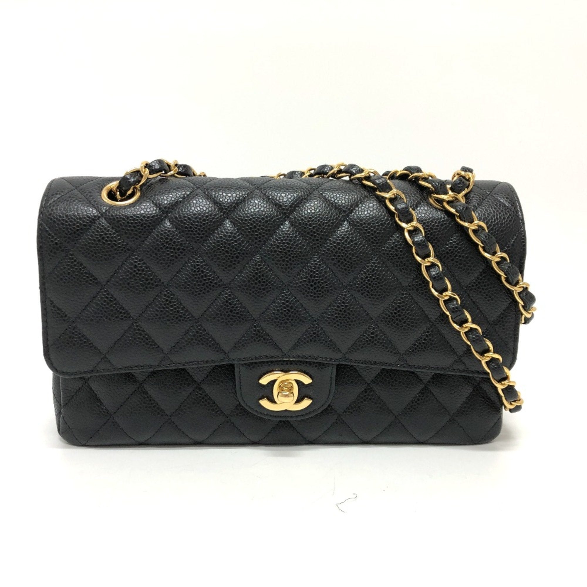 Chanel Black Leather Shoulder Bag (Pre-Owned)