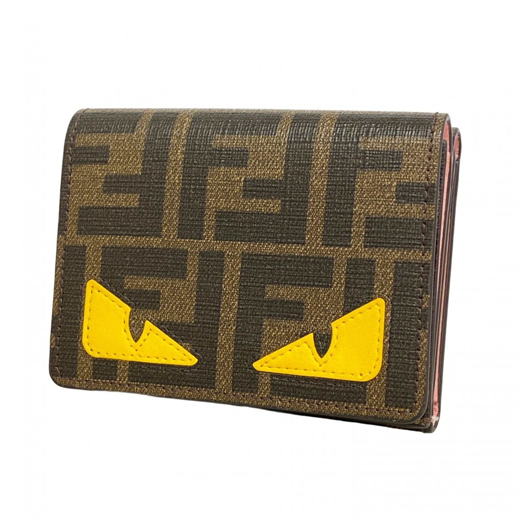 Fendi Brown Pvc Wallet (Tri-Fold) (Pre-Owned)