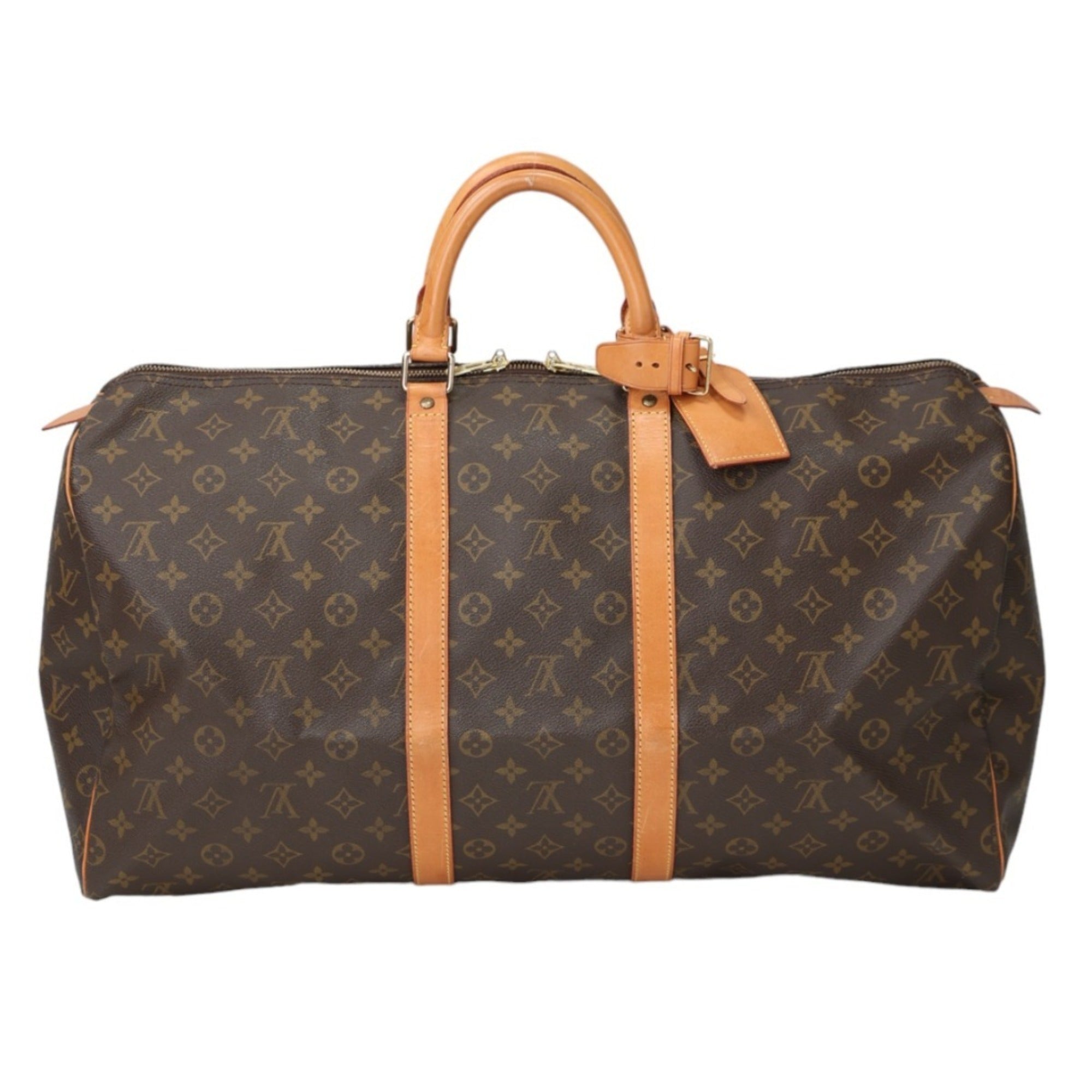 Louis Vuitton Brown Monogram Canvas Boston Bag (Pre-Owned)