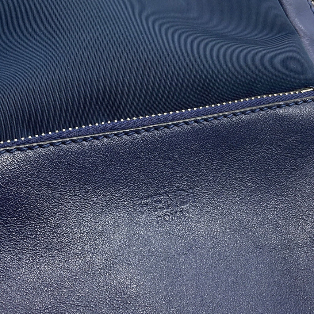 Fendi Navy Nylon Handbag Sling Bag (Pre-Owned)