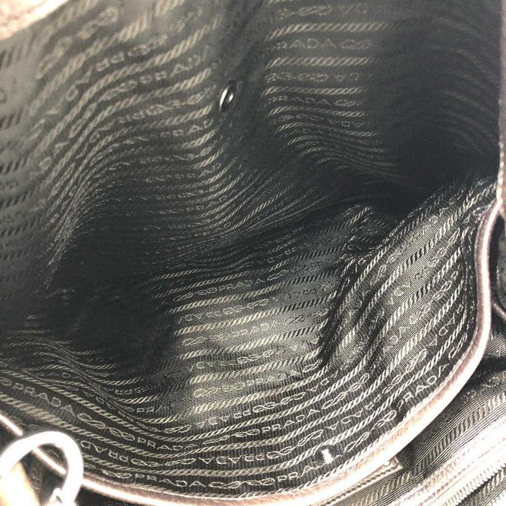 Prada Brown Leather Tote Bag (Pre-Owned)