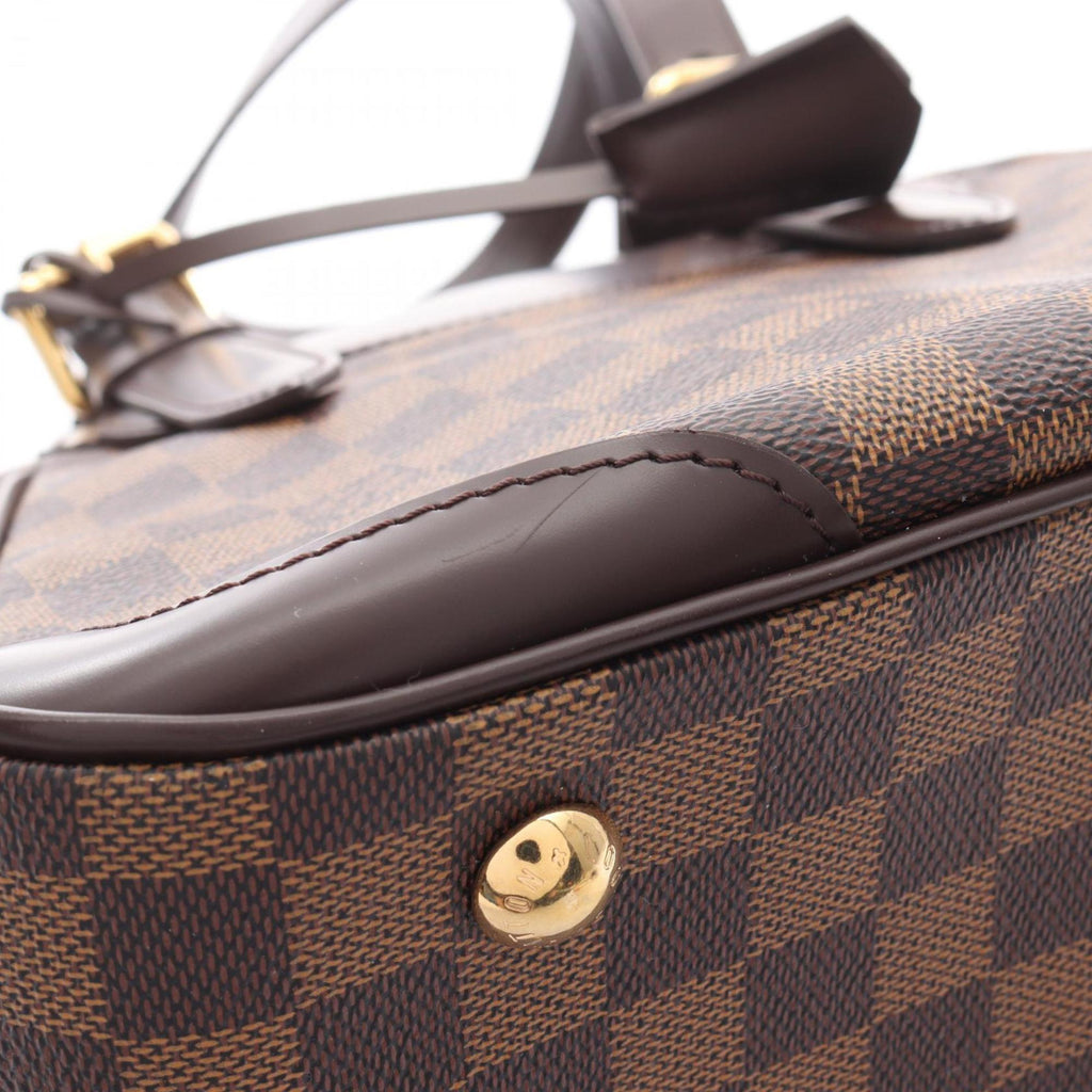 Louis Vuitton Damier Brown Ebene Coated Canvas Leather Shoulder Bag (Pre-Owned)