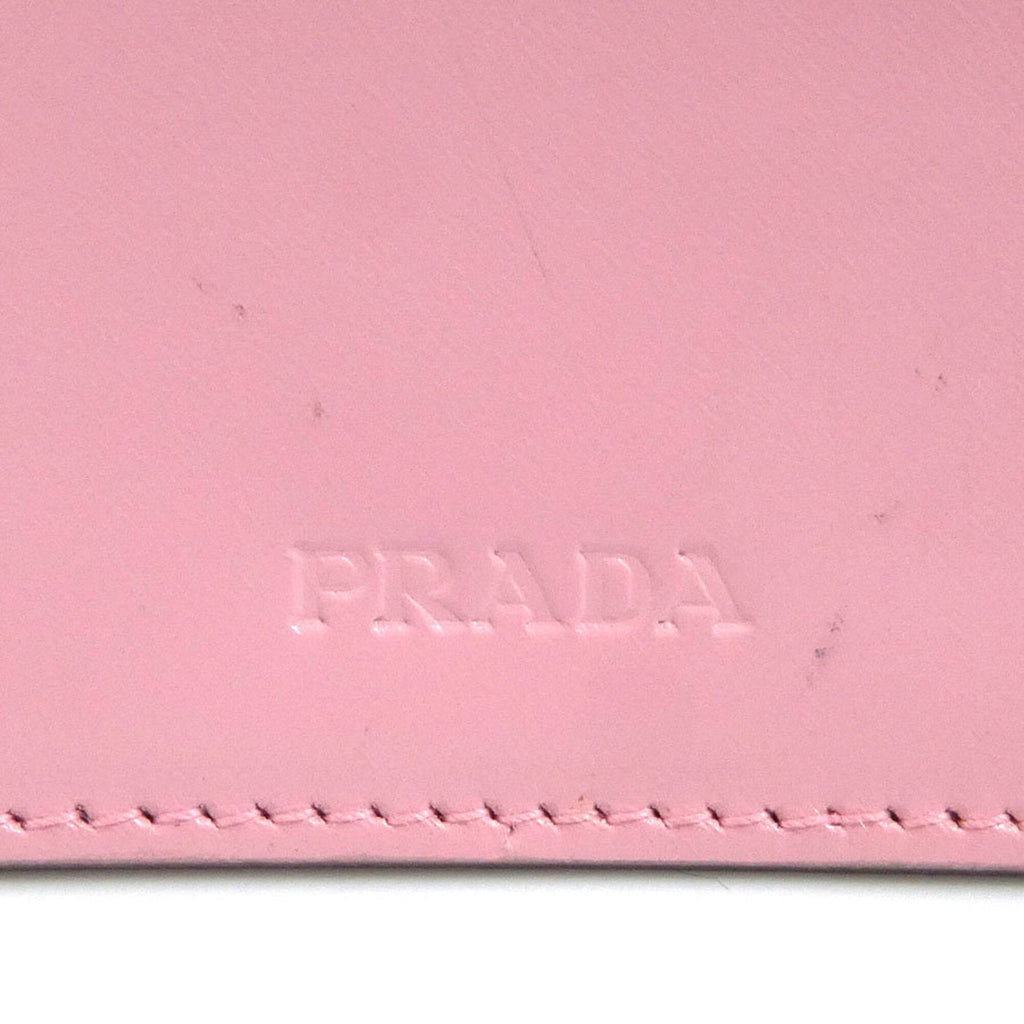 Prada Pink Leather Pochette (Pre-Owned)