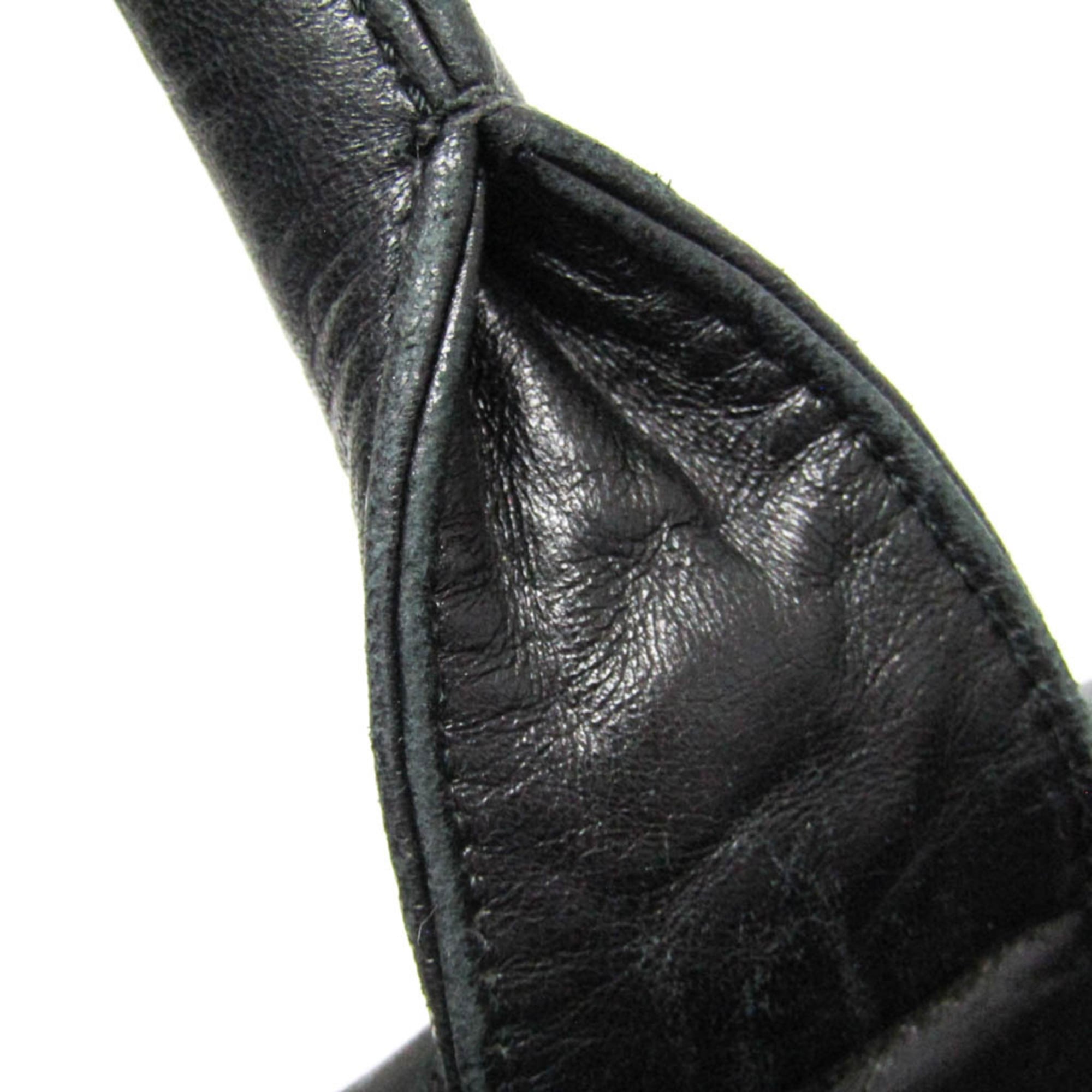 Prada Convertible Double Tote Nappa Leather And Tessuto Black Nylon Handbag (Pre-Owned)