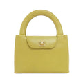 Chanel Green Grained Calfskin Handbag (Pre-Owned)
