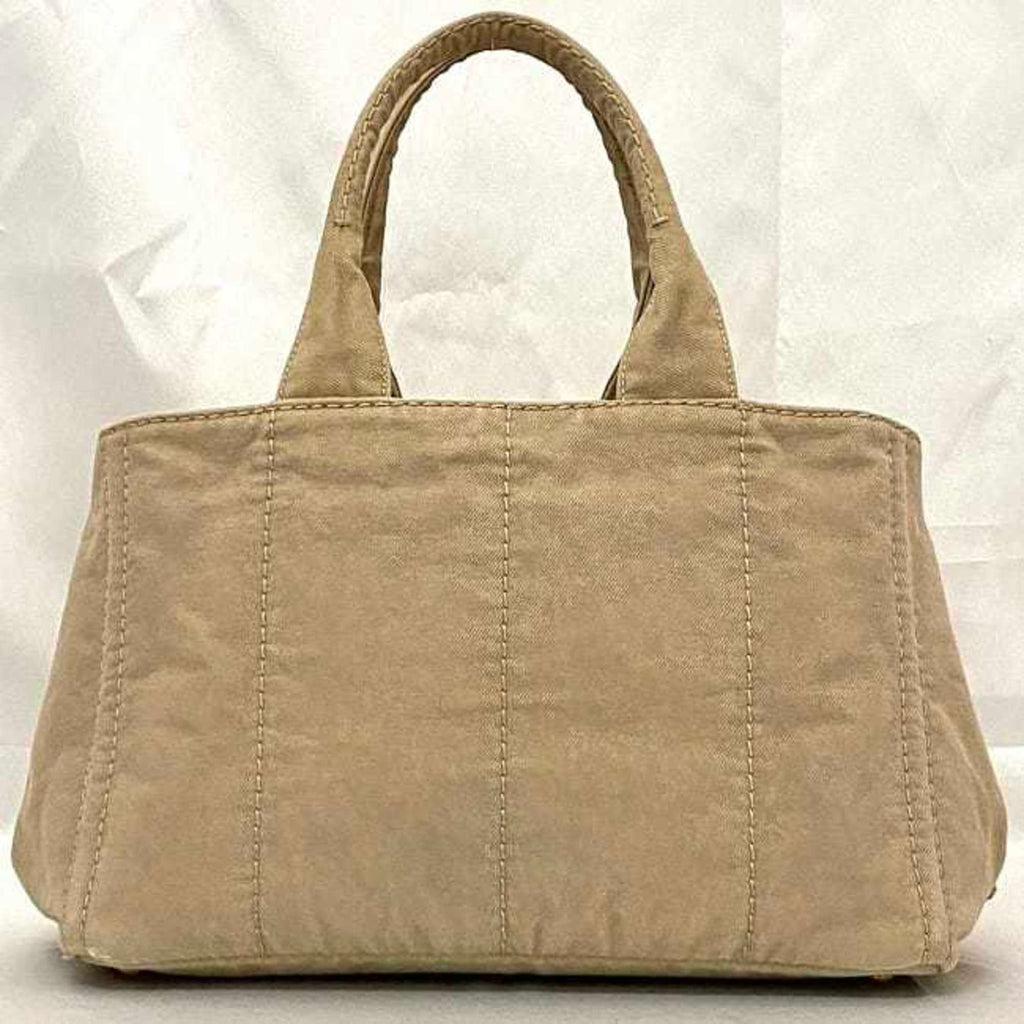 Prada Beige Canapa Handbag Tote Bag (Pre-Owned)