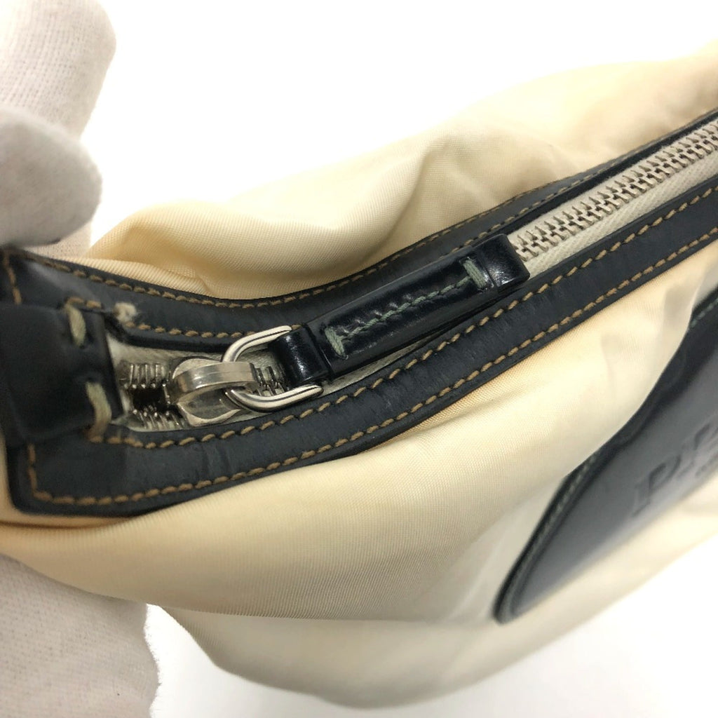 Prada White Cloth Shoulder Bag (Pre-Owned)