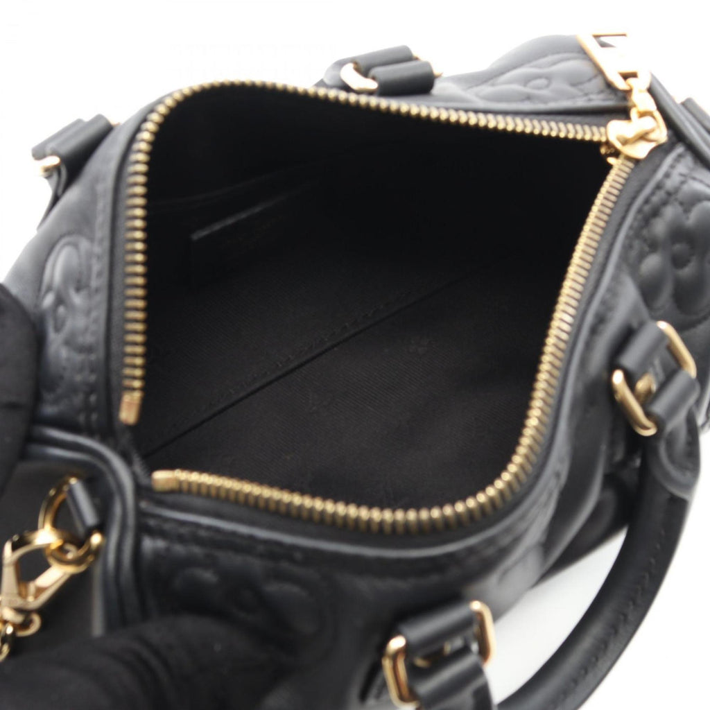 Louis Vuitton Black Noir Leather Handbag (Pre-Owned)