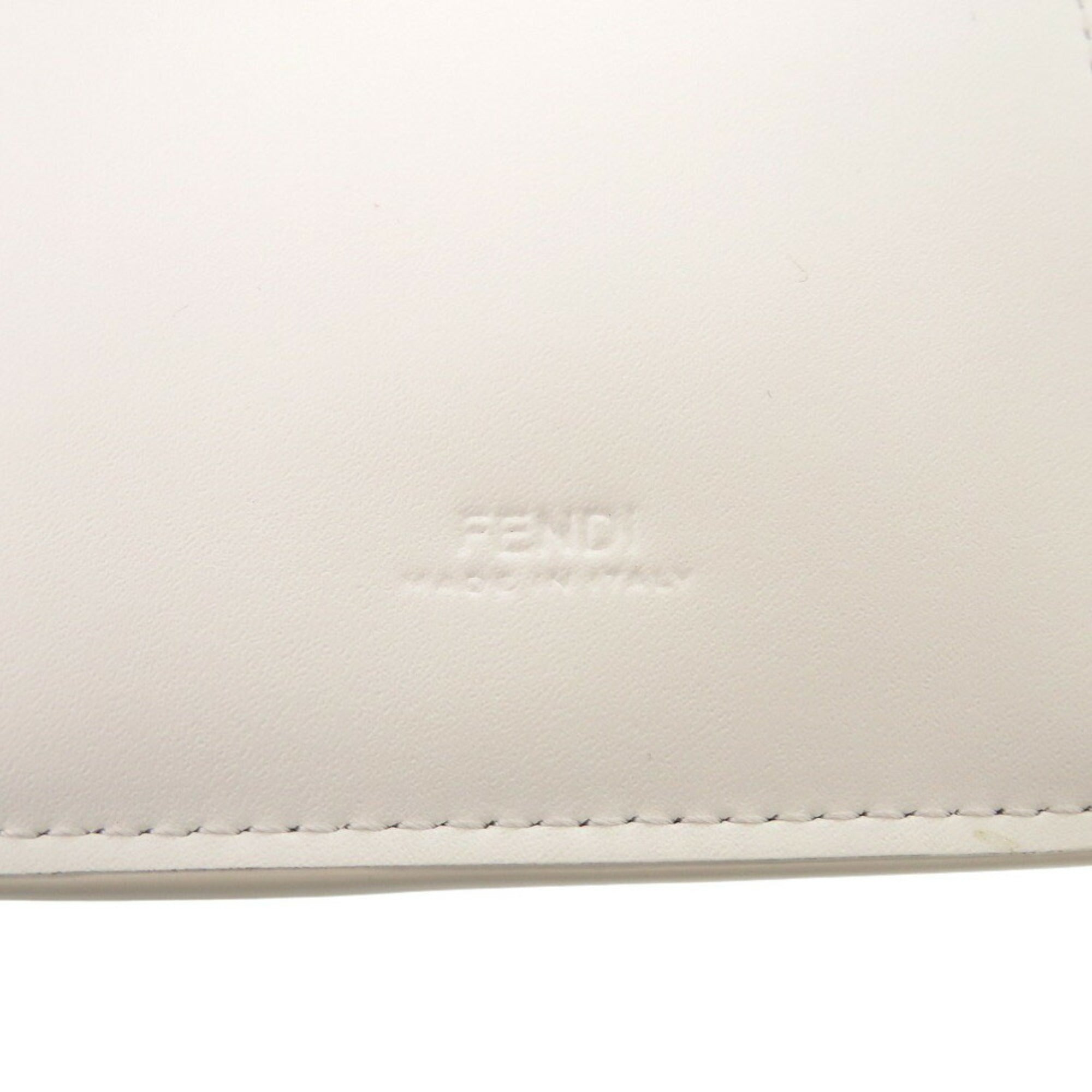 Fendi White Leather Leather Pouch (Pre-Owned)