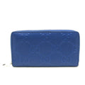 Gucci Navy Leather Long Wallet (Bi-Fold) (Pre-Owned)