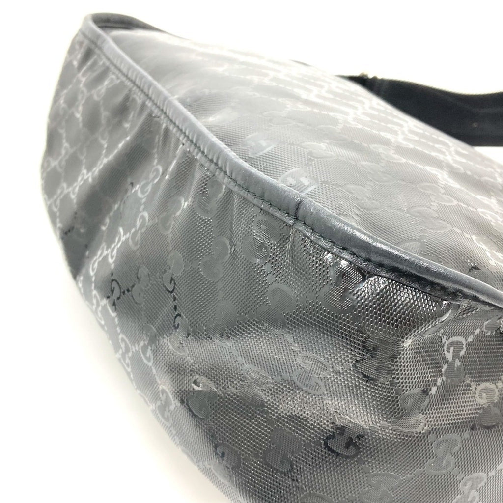 Gucci Black Gg Imprimé Messenger Bag Shoulder Bag (Pre-Owned)