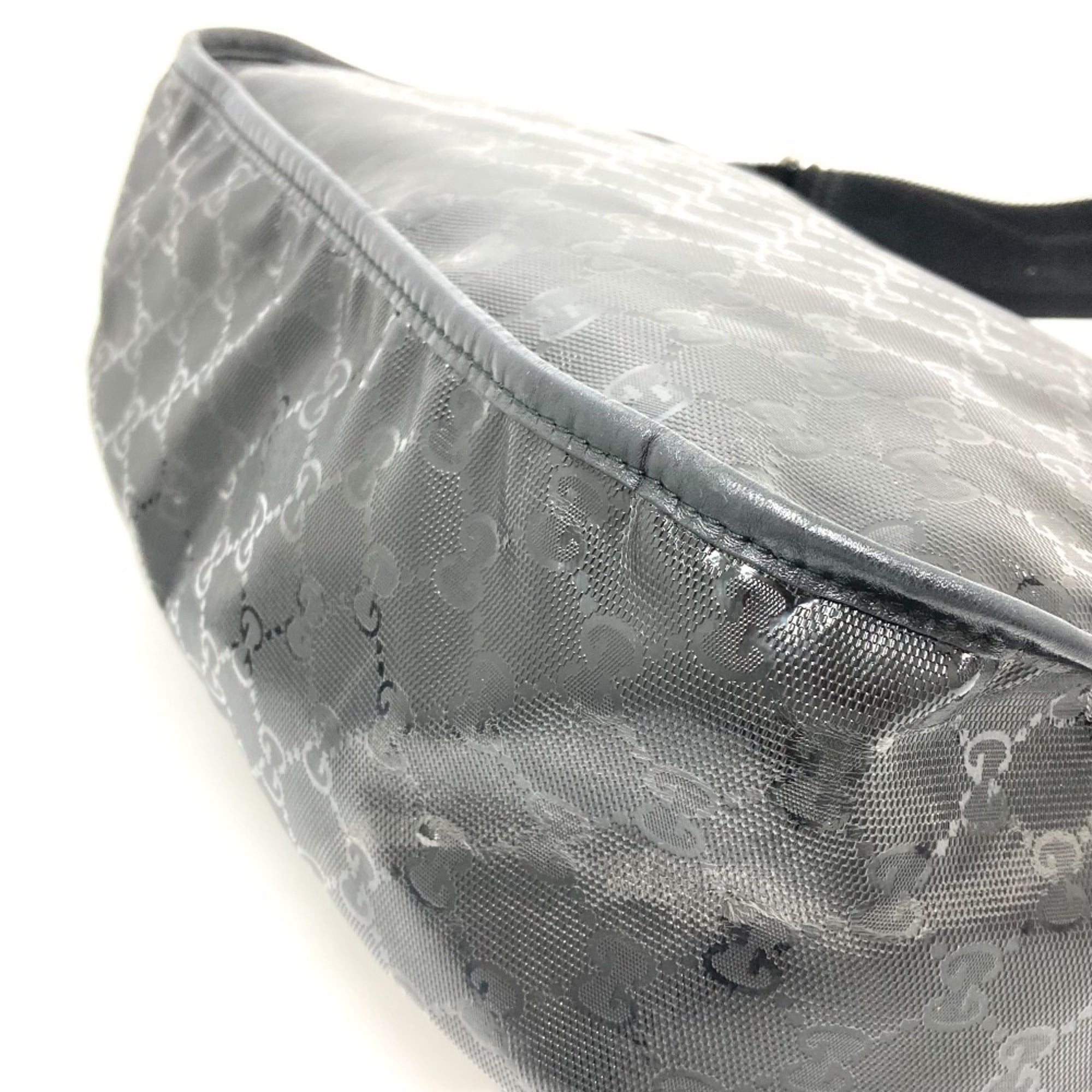 Gucci Black Gg Imprimé Messenger Bag Shoulder Bag (Pre-Owned)