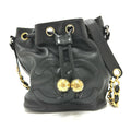 Chanel Black Leather Shoulder Bag (Pre-Owned)